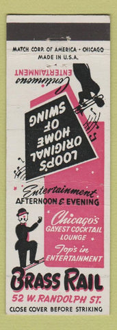 Matchbook Cover - Brass Rail Chicago IL
