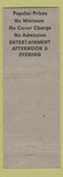 Matchbook Cover - Brass Rail Chicago IL