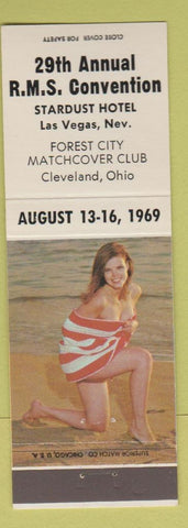 Matchbook Cover - RMS Convention 1969 Las Vegas NV Stardust pinup