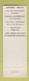 Matchbook Cover - RMS Convention 1969 Las Vegas NV Stardust pinup