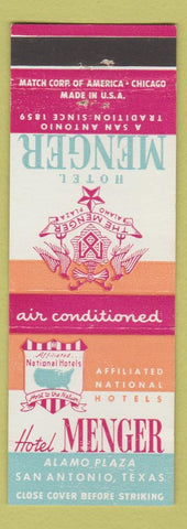 Matchbook Cover - Hotel Menger San Antonio TX
