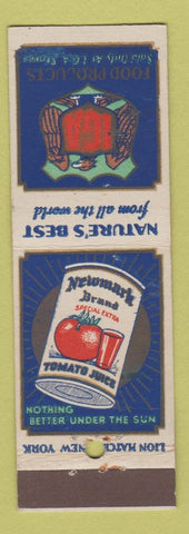 Matchbook Cover - Newmark Brand Tomato Juice IGA Grocery