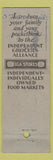 Matchbook Cover - Newmark Brand Tomato Juice IGA Grocery