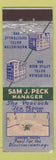 Matchbook Cover - Hotels Little Rock Fayetteville AR WEAR
