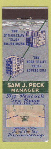 Matchbook Cover - Hotels Little Rock Fayetteville AR WEAR