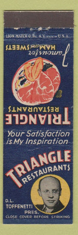 Matchbook Cover - Traingle Restaurant Chicago IL