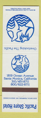 Matchbook Cover - Pacific Shore Hotel Santa Monica CA