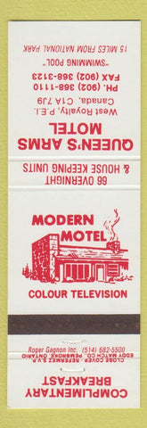 Matchbook Cover - Queen's Arms Motel West Royalty PE