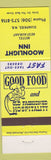 Matchbook Cover - Moonlight Inn Dumfries NB motel restaurant