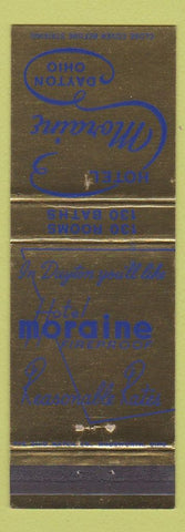 Matchbook Cover - Hotel Moraine Dayton OH