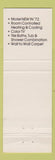 Matchbook Cover - Armstrong's Restaurant Motel Staunton VA
