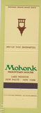Matchbook Cover - Mohonk Mountain House Lake Mohonk New Paltz NY