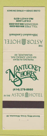 Matchbook Cover - Sastor Hotel Nantucket Shores Milwaukee WI