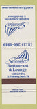 Matchbook Cover - Spinnaker Seafood Restaurant St Petersburgh Beach FL