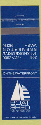 Matchbook Cover - Boat Shed Restaurant Bremerton WA