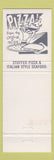 Matchbook Cover - Manzo's Italian Restaurant Chicago IL pizza