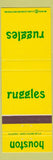 Matchbook Cover - Ruggles Houston TX