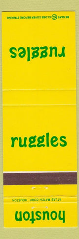 Matchbook Cover - Ruggles Houston TX