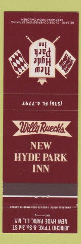 Matchbook Cover - New Hyde Park Inn LI NY