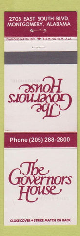 Matchbook Cover - Governors House Motor Hotel Montgomery AL