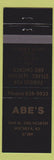 Matchbook Cover - Abe's Wichita KS restaurant