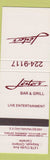 Matchbook Cover - Jester's Bar Grill Nepean ON