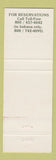 Matchbook Cover - French Lick Springs Golf Tennis Resort IN