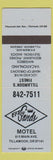 Matchbook Cover - El Rey Sands Motel Tillamook OR