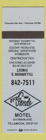 Matchbook Cover - El Rey Sands Motel Tillamook OR