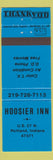 Matchbook Cover - Hoosier Inn Portland IN