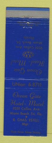 Matchbook Cover - Ocean Gate Hotel Motel Miami Beach FL WEAR