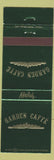 Matchbook Cover - Garden Caffe Malios Tampa FL