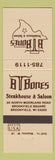 Matchbook Cover - B T Bones Steakhouse Brookfield WI