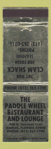 Matchbook Cover - Paddle Wheel Restaurant Naples FL WEAR