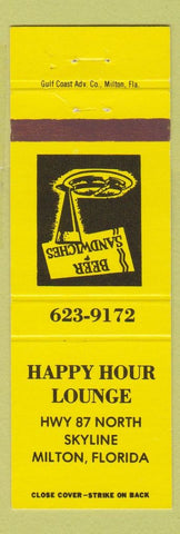 Matchbook Cover - Happy Hour Lounge Milton FL