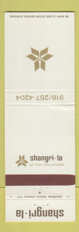 Matchbook Cover - Shangri La Afton OK