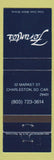 Matchbook Cover - Ferante's Charleston SC