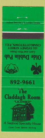 Matchbook Cover - Claddagh Room Charlottetown PE