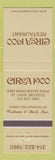 Matchbook Cover - Circa 1900 Restaurant St Louis MO