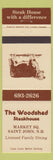 Matchbook Cover - The Woodshed Steak St John NB