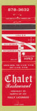 Matchbook Cover - Chalet Restaurant Canada
