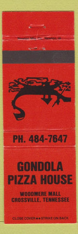 Matchbook Cover - Gondola Pizza House Crossville TN