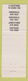 Matchbook Cover - Gondola Pizza House Crossville TN