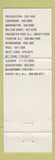 Matchbook Cover - Joe Gentile's Seafood  Philadelphia Lebanon Quakertown PA