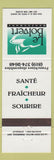 Matchbook Cover - Le Bolvert Restaurant French Canada