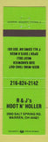Matchbook Cover - R&J's Hoot N Holler Warren OH