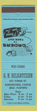 Matchbook Cover - GH Deli Toronto ON