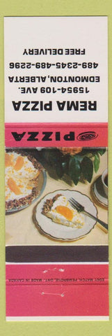 Matchbook Cover - Rema Pizza Edmonton AB