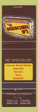 Matchbook Cover - La Hacienda Pizza Nipawin Tisdale SK