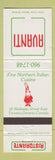 Matchbook Cover - Avanti Toronto ON Italian